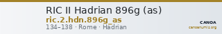 RIC II Hadrian 896g (as) — CANOA