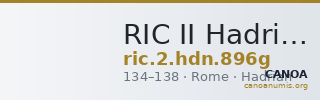 RIC II Hadrian 896g — CANOA