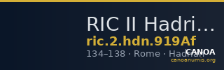 RIC II Hadrian 919Af — CANOA