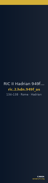 RIC II Hadrian 949f (as) — CANOA