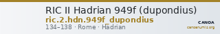 RIC II Hadrian 949f (dupondius) — CANOA