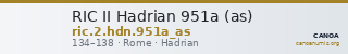 RIC II Hadrian 951a (as) — CANOA