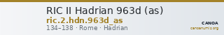 RIC II Hadrian 963d (as) — CANOA