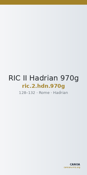 RIC II Hadrian 970g — CANOA