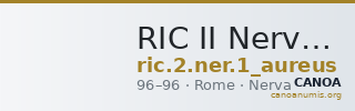 RIC II Nerva 1 (aureus) — CANOA