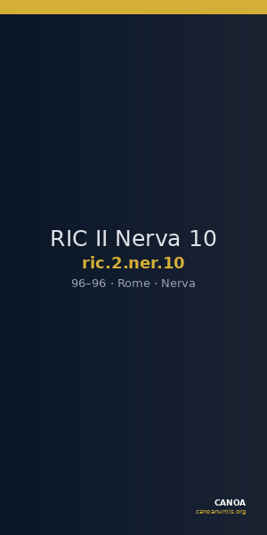 RIC II Nerva 10 — CANOA