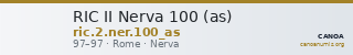RIC II Nerva 100 (as) — CANOA