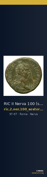 RIC II Nerva 100 (sestertius) — CANOA