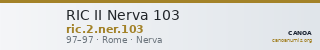 RIC II Nerva 103 — CANOA