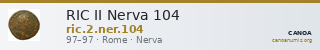 RIC II Nerva 104 — CANOA