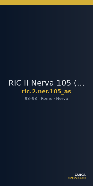 RIC II Nerva 105 (as) — CANOA