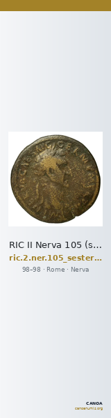 RIC II Nerva 105 (sestertius) — CANOA