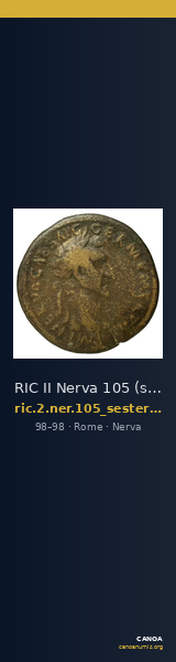 RIC II Nerva 105 (sestertius) — CANOA