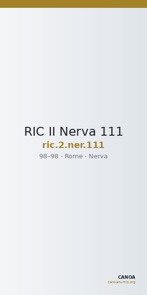 RIC II Nerva 111 — CANOA