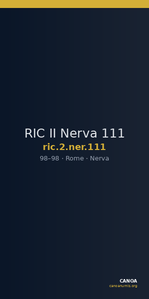 RIC II Nerva 111 — CANOA