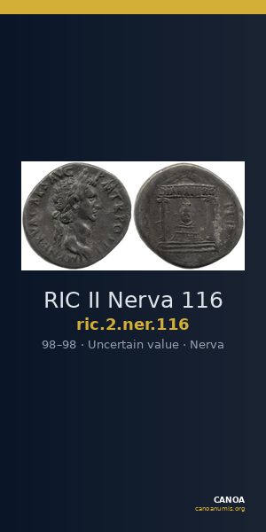 RIC II Nerva 116 — CANOA