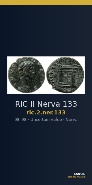RIC II Nerva 133 — CANOA