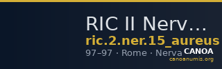 RIC II Nerva 15 (aureus) — CANOA