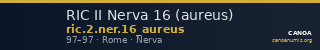 RIC II Nerva 16 (aureus) — CANOA