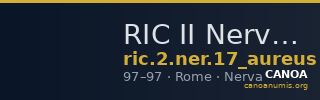 RIC II Nerva 17 (aureus) — CANOA