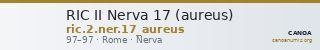 RIC II Nerva 17 (aureus) — CANOA