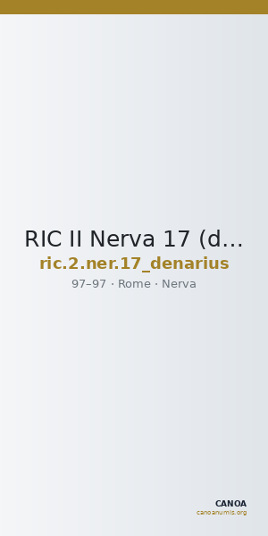 RIC II Nerva 17 (denarius) — CANOA