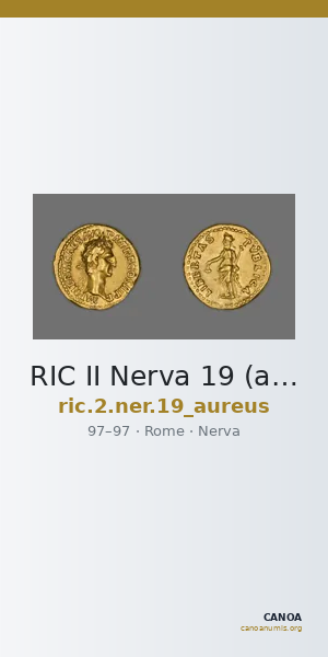 RIC II Nerva 19 (aureus) — CANOA