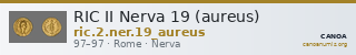 RIC II Nerva 19 (aureus) — CANOA