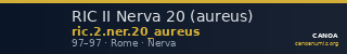 RIC II Nerva 20 (aureus) — CANOA