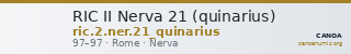 RIC II Nerva 21 (quinarius) — CANOA