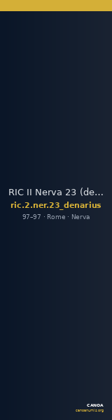 RIC II Nerva 23 (denarius) — CANOA