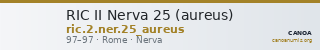 RIC II Nerva 25 (aureus) — CANOA
