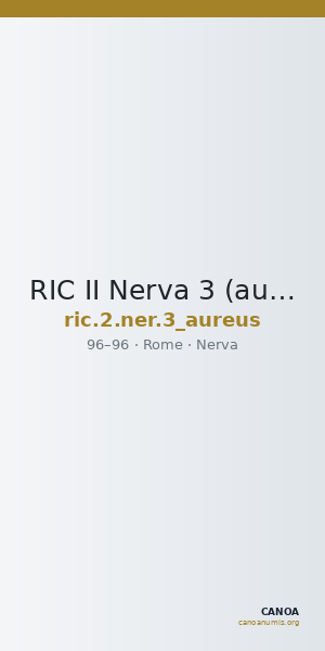 RIC II Nerva 3 (aureus) — CANOA