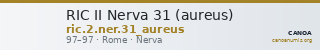 RIC II Nerva 31 (aureus) — CANOA