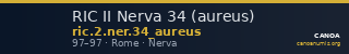 RIC II Nerva 34 (aureus) — CANOA