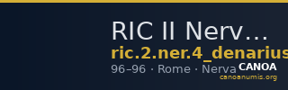 RIC II Nerva 4 (denarius) — CANOA