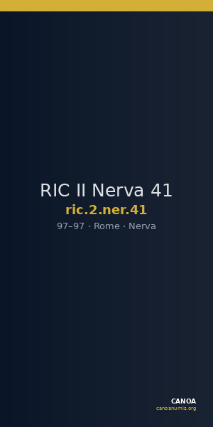 RIC II Nerva 41 — CANOA