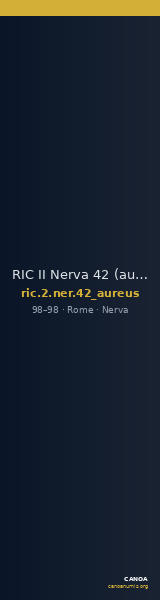 RIC II Nerva 42 (aureus) — CANOA