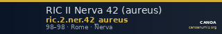 RIC II Nerva 42 (aureus) — CANOA