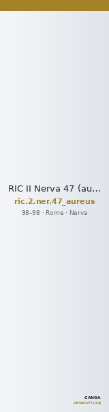 RIC II Nerva 47 (aureus) — CANOA