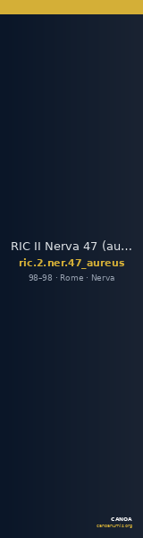 RIC II Nerva 47 (aureus) — CANOA