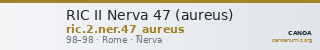RIC II Nerva 47 (aureus) — CANOA