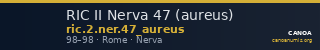 RIC II Nerva 47 (aureus) — CANOA