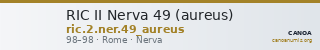 RIC II Nerva 49 (aureus) — CANOA