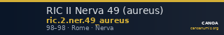 RIC II Nerva 49 (aureus) — CANOA