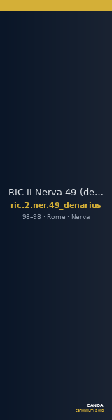 RIC II Nerva 49 (denarius) — CANOA