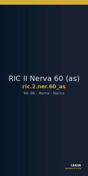 RIC II Nerva 60 (as) — CANOA