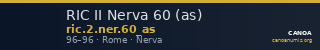 RIC II Nerva 60 (as) — CANOA