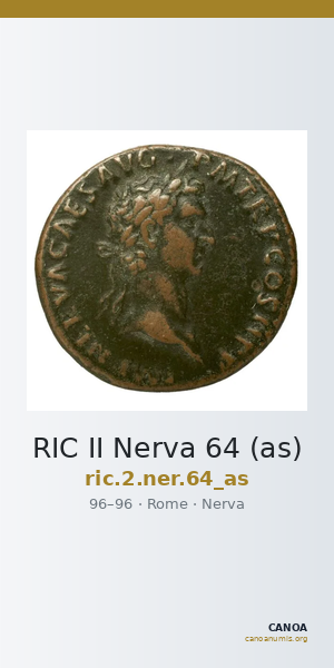 RIC II Nerva 64 (as) — CANOA