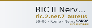 RIC II Nerva 7 (aureus) — CANOA